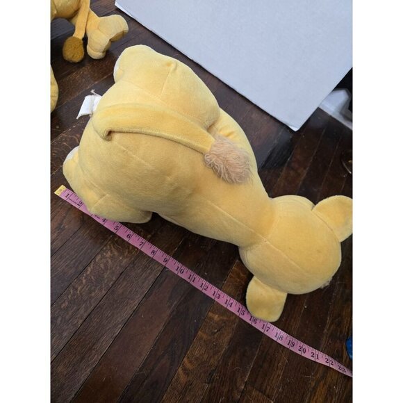 Vintage Disney Hasbro 2002 The Lion King Simba Plush 20" Set of 2 large - Picture 12 of 16